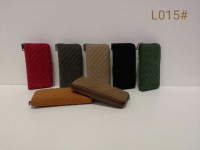 Carteira alcochoada fecho-eclair